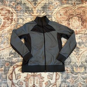 Two Tone Gray THE NORTH FACE Zip Front Fleece Lined Jacket